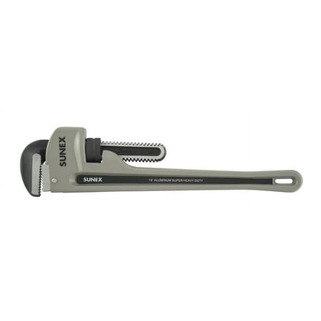 UPC: 0613364175552 | Sunex 18 In. Aluminum Super Heavy Duty Pipe Wrench Phosphates Jaws