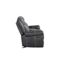thumbnail image 5 of Dark Gray Microfiber Power Reclining Loveseat with USB Charger and Console, 5 of 7