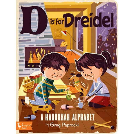 Plastic Dreidel - D is for Dreidel A Hanukkah Alphabet (Board Book)