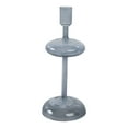 thumbnail image 6 of Decorative Candle Holder for Taper Candles - Modern Glass Candlestick Holder with Disc and Sphere Design for Table Decor - Pair with Gold Centerpieces for Tables and Living Room Decor - 10", Blue, 6 of 12