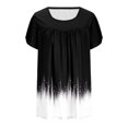 thumbnail image 4 of Women Fashion Tops Trendy Tshirts Shirts Graphic Plus Size Black Tees Slim Fit, 4 of 5