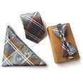 thumbnail image 4 of Cravate pour Homme Jacquard Paisley avec Poche et Nœud Papillon, 4 of 10