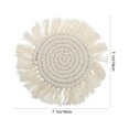 thumbnail image 2 of FENGGUIQU Woven Placemat Heat Insulated Coaster Cotton Rope Modern Café Owners 1Pack, 2 of 6