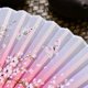 thumbnail image 5 of Silk folding fan with tassels, suitable for dancing and home decoration, 5 of 5
