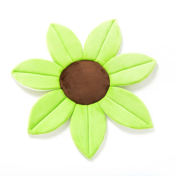 Almohadilla de girasol para bebé, cojín de bolsillo de baño de dibujos animados, almohadilla de pétalo de seguridad para bebé, regalo de cumpleaños para niño pequeño, 2022