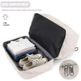 thumbnail image 6 of Deago Travel Duffel Bag, Weekender Overnight Carry On Bag for Women Men, Waterproof Gym Tote Bag Luggage with Shoe Compartment & Wet Pocket (White), 6 of 9