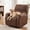 Coffee, variant on SHANNA Faux Leather Recliner Chair Covers, 4-Piece Stretch Reclining Sofa Slipcovers with Pocket, Washable Furniture Protector (Taupe, 1 Seater)