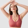 thumbnail image 5 of Everyday Bras for Women Woman Sports Bar Sports Bra for Big Busted Women Sports Bra for Running Sports Bras Women Womens Bras Push up Front Closure Long Lined Sports Bra Small Sports Bra Red XL, 5 of 9