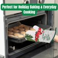 thumbnail image 4 of Christmas House “Have Yourself a Merry Little Christmas” Oven Mitt and Pot Holder Set with BONUS LaPrima Morceau Bonbon – Red Truck and Barn Farmhouse Holiday Kitchen Set, 4 of 6