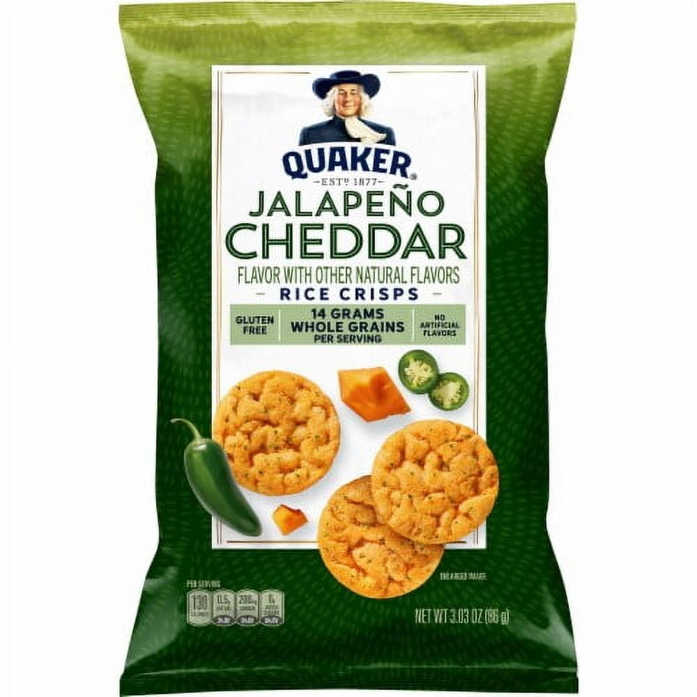 (6 pack) Quaker Rice Crisps Jalapeno Cheddar 3.03 oz