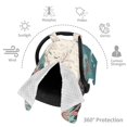 thumbnail image 3 of Car Seat Cover Baby, Celestial Cat And Flowers Baby Car Seat Cover for Baby Boys Girls Newborn , Infant Car Seat Canopy Cover Nursing Breastfeeding Cover Warm Blanket, 3 of 7