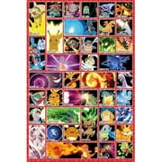 Poster Import XPE160525 Pokemon - Moves Poster Print, 24 x 36