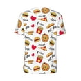 thumbnail image 3 of Balery Fast Food Baseball Jersey for Men Casual Button Down Shirts Short Sleeve Active Team Sports Uniform-Large, 3 of 9