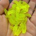 thumbnail image 3 of Cebo Falso Gusano Suave Con Boca Caballo Luminosa Lua Bionic 2 Cm Gusano Suave Cebo Suave Lua (amarillo Limón), 3 of 9