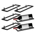 thumbnail image 2 of Soporte para vino de pared de metal para colgar en la pared, estante para copas de vino, estante flotante para bar, estante rústico para copas de vino, 2 of 4