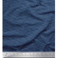 thumbnail image 1 of Soimoi Blue Rayon Fabric Stripe Hand Drawn Print Fabric by the Yard 42 Inch Wide, 1 of 1