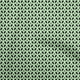thumbnail image 1 of oneOone Georgette Viscose Lime Green Fabric Geometrical Sewing Craft Projects Fabric Prints By Yard 42 Inch Wide, 1 of 4