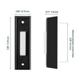 thumbnail image 3 of Heath Zenith Heath Zenith Black Plastic Wired Lighted Push Doorbell Button, 3 of 5