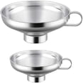 thumbnail image 1 of 2 Pieces Canning Funnels, Less Steel Jam Funnels, Wide Mouth Funnel, Less Steel Wide Mouth Funnel For Transfer , (smal, 1 of 2