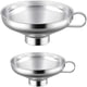 thumbnail image 1 of 2 Pieces Canning Funnels, Less Steel Jam Funnels, Wide Mouth Funnel, Less Steel Wide Mouth Funnel For Transfer , (smal, 1 of 2