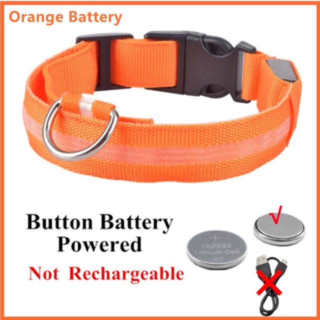 collar perro Collar luminoso Led para perro, collar para perro ,arnés con luz nocturna ajustable, correa para perros pequeños y gatos, accesorios de seguridad para mascotas