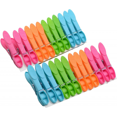 thumbnail image 1 of Pack Of 24 Colorful Plastic Clothespins 2.9'' Laundry Clothes Pins Clips With Springs For Kitchen Outdoor Trip, Air-drying Clothing Pin (2.9''), 1 of 5