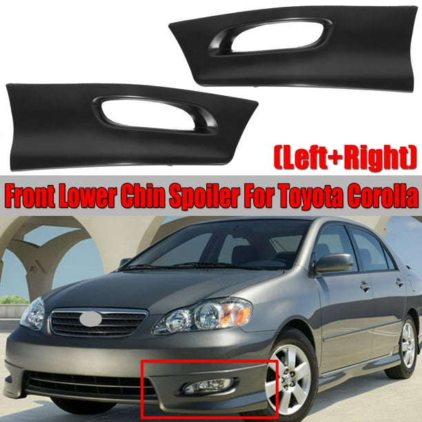 S Factory Style Front Bumper Lip Body Kit Spoiler For Toyota Corolla