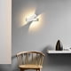 thumbnail image 5 of Apliques de pared LED de 10 W para exterior e interior, focos de pared, iluminación para sala de estar, escalera, dormitorio, pasillo, iluminación de pared, 3000 K (luz blanca cálida) (blanco), 5 of 6