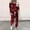 Multicolor, variant on asdoklhq Cotton Pajamas for Women Set Women's Fashionable Christmas Loose Printed Long Sleeved Round Neck Drawstring Casual Set Multicolor XL