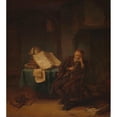 thumbnail image 3 of Jacob van Spreeuwen 20x22 Black Modern Framed Museum Art Print Titled - Philosopher in His Study (1645), 3 of 5