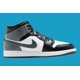 thumbnail image 2 of N I-K-E A i r-Jor-dan 1 Mid Men's Grey & White Sports Sneaker DQ8426-001, 2 of 6