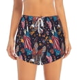 thumbnail image 2 of Gukieu United States Of America Print Women's Sports Shorts with Drawstring Elastic Waistband for Running, Yoga, Fitness-XX-Large, 2 of 7