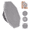 Gray, variant on RUBY VIBE CO Silicone Body Scrubber, Exfoliating Shower Bath Brush with Flexible Hand Grip, Black 1pc