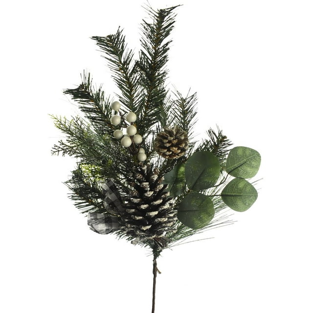 Artificial Pine Cone and Eucalyptus Branch Stem, 31-Inch - Walmart.com