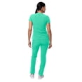 thumbnail image 2 of Adar Addition Go-Basic Scrub Set For Women - Slim V-Neck Scrub Top & Skinny Cargo Scrub Pants - A9200 - Sea Glass - XXS, 2 of 7