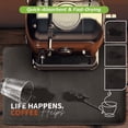 thumbnail image 5 of Designer Coffee Bar Mat, Small 12 x 19 Inches, Rubber Backing, Dish Drying Mat for Kitchen Counter, Absorbent Coffee Maker Mats for Countertop, Life Happens Coffee Helps, Black, 5 of 6