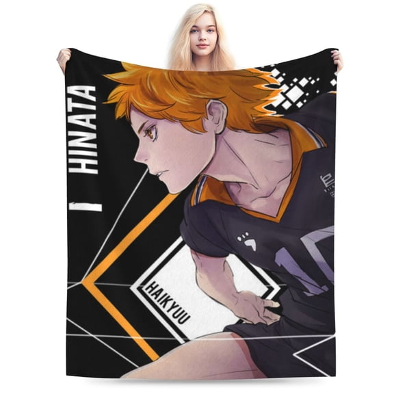 Haikyu Blanket, Anime Throw Blanket For Bed Sofa Couch, Super Soft Flannel Blanket For Bedroom Livingroom, 40"X30"