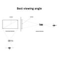 thumbnail image 2 of Portable Projector Screen HD 16:9 White Dacron Diagonal Projection Screen Foldable Wall Mounted ,Long Lasting, 2 of 6
