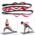 thumbnail image 3 of Multi-section Fitness Stretching Strap, Premium Straps, Latin Dance Rhythmic Gymnastics , Leg Stretcher Pull Belt - Red, 3 of 8