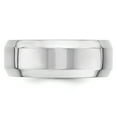 thumbnail image 4 of 14K White Gold 8mm Bevel Edge Comfort Fit Band Ring Size 7.5, 4 of 7
