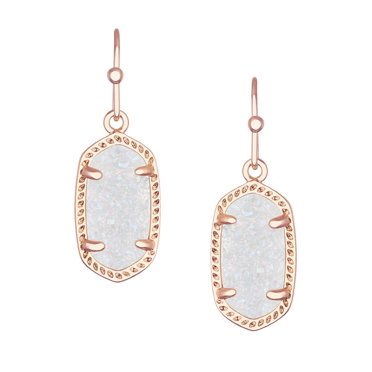 Lee Platinum Drusy Earrings