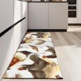 thumbnail image 4 of White Chicken Breed Pattern Kitchen Rug Mat,Kitchen Runner Rugs Non Skid Washable,Decorative Kitchen Floor Mats for Kitchen,Sink,Laundry,17"X47", 4 of 5