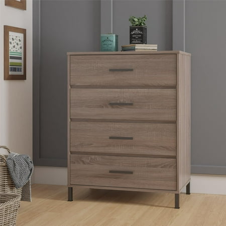 Better Homes & Gardens Barrow 4 Drawer Dresser, Weathered