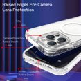 thumbnail image 3 of Dteck for iPhone 14 Pro Max 6.7 Inch Clear Magnetic Case, Slim Lightweight Transparent Case MagSafe Wireless Charging Raised Edges Camera Lens Protection Shockproof Cover Case,Shiny White, 3 of 5
