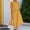 Yellow, variant on Blmnix Beach Dress Womens Dresses Fit & Flare A Line Dresses Dress Mid-Length Sleeveless Gray Crew Neck Adjustable Waist Summer Dresses for Women,S