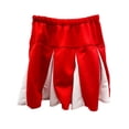 thumbnail image 4 of Red And White Pleated Cheerleader Skirt Icebox Ice Box Costume Adult, 4 of 5