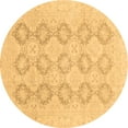 thumbnail image 1 of Ahgly Company Indoor Round Oriental Brown Traditional Area Rugs, 7' Round, 1 of 4