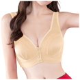thumbnail image 4 of Vividxx Womens Bras Women Sexy Lace Front Button Shaping Cup Shoulder Strap Large Size Underwire Bra Sexy Comfortable Everyday Classic, 4 of 5
