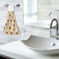 thumbnail image 5 of Yayeee Kitchen Hanging Hand Towels Set of 2 with Loop Bathroom Absorbent Tie Towel, Beige Sunflower Pattern, 5 of 7
