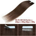thumbnail image 6 of SEGO 20 Pcs Tape in Hair Extensions 100% Real Remy Human Hair Double Side Skin Tape Straight Silky Hair Clearance Black/Blonde/Red, 6 of 9